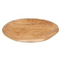 Teak houten serveerschaal/serveerblad 38 cm