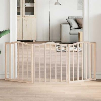 VidaXL Hondenhek inklapbaar 3 panelen 150 cm populierenhout