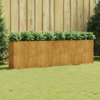 Plantenbak verhoogd 280x40x80 cm cortenstaal - thumbnail