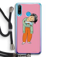 Visknuffel: Huawei P30 Lite Transparant Hoesje met koord