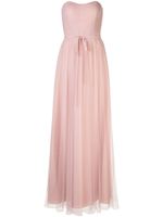 Marchesa Notte Bridesmaids robe longue en tulle à design bustier - Rose - thumbnail