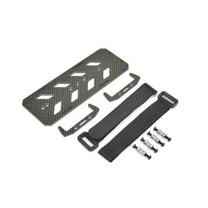 FTX - Fury X/Hi-Rock Carbon Fibre Battery Tray & Hook And Loop Fastening Straps (FTX9248)