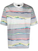 PS Paul Smith t-shirt en coton à imprimé Plains - Blanc