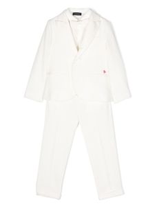 Monnalisa ensemble haut-pantalon à fini texturé - Blanc