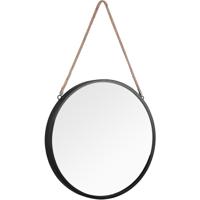 Zwarte Hangspiegel Ø40cm met Frame - Trion Vicon