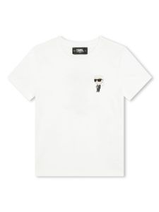 Karl Lagerfeld Kids t-shirt Ikonik en coton bilogique - Blanc