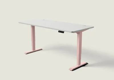Desktronic HomePro bureau Zachtroze / Grijs / 180x80 cm
