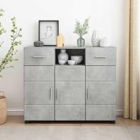 Dressoir met lade Betongrijs 88.5 x 30.5 x 73 cm Bewerkt hout