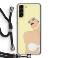 Summer: Samsung Galaxy S21 Plus Transparant Hoesje met koord