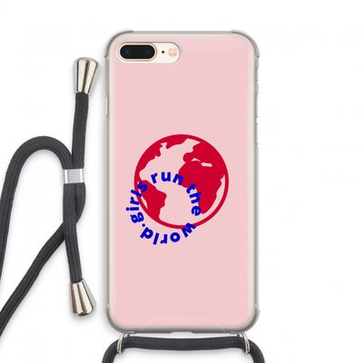 Run The World: iPhone 7 PLUS Transparant Hoesje met koord