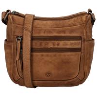 Hide & Stitches Schoudertas Paint Rock Cognac