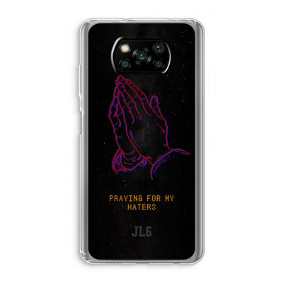 Praying For My Haters: Xiaomi Poco X3 NFC Transparant Hoesje