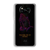 Praying For My Haters: Xiaomi Poco X3 NFC Transparant Hoesje