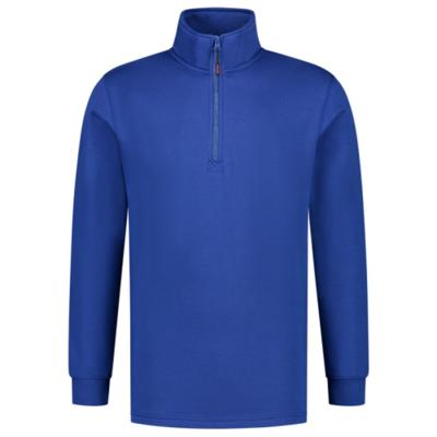 Tricorp sweater ritskraag - Casual - 301010 - koningsblauw - maat S