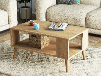 Salontafel CITANA 100 cm bruine eik