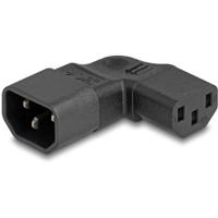 Delock 80474 Stekkeradapter [Apparaatstekker, male C14 - Apparaatstekker, female C13 10A] Zwart 1 stuk(s) Bag