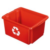 Sunware opslagbox kunststof 32 liter rood 45 x 36 x 24 cm