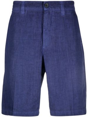 120% Lino Linnen bermuda shorts - Blauw 120% Lino Linnen bermuda shorts - Blauw