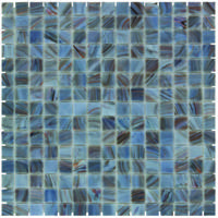 The Mosaic Factory Amsterdam Mozaiek Tegel Vierkant - Midden Grijs Glas Goud Serie 322x322 mm