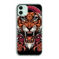Tiger and Rattlesnakes: iPhone 11 Transparant Hoesje