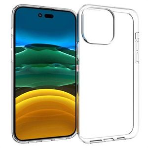 Antislip iPhone 14 Pro Max TPU Hoesje - Doorzichtig