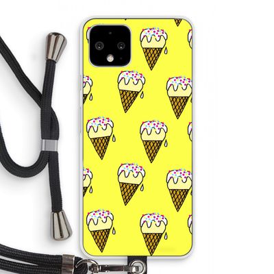 Isjes: Pixel 4 Transparant Hoesje met koord