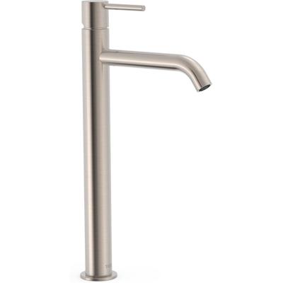 Wastafelkraan Tres Study | Opbouw | Mengkraan | Hoog model | 1-knop | Rond | RVS look