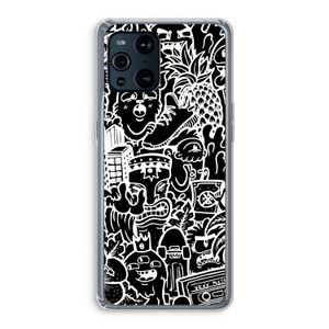 Vexx Black Mixtape: Oppo Find X3 Transparant Hoesje