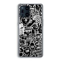 Vexx Black Mixtape: Oppo Find X3 Transparant Hoesje