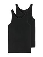 Schiesser - 95-5 - Shirt 0/0 - 2-pack - zwart, Maat:M