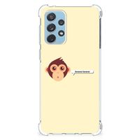 Samsung Galaxy A73 Stevig Bumper Hoesje Monkey - thumbnail