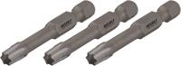 HAZET Krachttorsiebits 2223SLG-T40/3 · 1/4 inch (6,3 mm) zeskant massief · Binnen-TORX®-profiel · 3-delig · SW T40