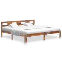 Bedframe zonder matras massief hout 200x200 cm