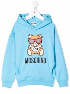 Moschino Kids hoodie Toy Bear imprimé - Bleu