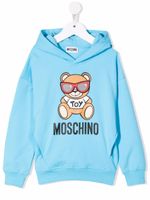 Moschino Kids hoodie Toy Bear imprimé - Bleu