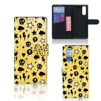 Telefoonhoesje met Naam OPPO Find X2 Punk Geel - thumbnail