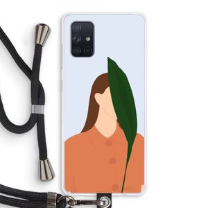 Leaf: Samsung Galaxy A71 Transparant Hoesje met koord