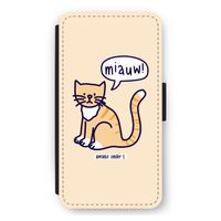Miauw: iPhone 12 mini Flip Hoesje