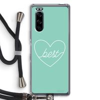 Best heart pastel: Sony Xperia 5 Transparant Hoesje met koord
