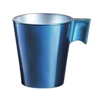 Luminarc Espresso kopje - donkerblauw - keramiek - 80 ml - koffiekopje bekers