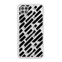 Zwarte vegen: Samsung Galaxy A22 4G Transparant Hoesje