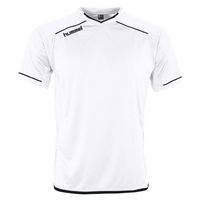 Hummel 110113K Leeds Shirt Korte Mouw Kids - White-Black - 164