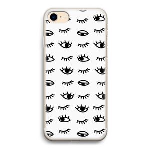 Eye pattern #2: iPhone 7 Transparant Hoesje