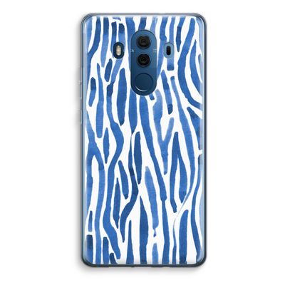 Blauwe nerven: Huawei Mate 10 Pro Transparant Hoesje