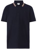 Burberry polo à broderie logo - Bleu