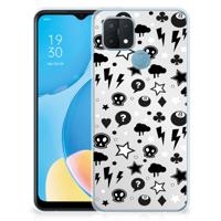 Silicone Back Case OPPO A15 Silver Punk Silicone Back Case OPPO A15 Silver Punk