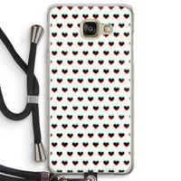 Hartjes: Samsung Galaxy A5 (2016) Transparant Hoesje met koord
