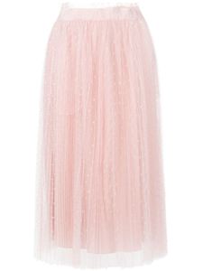 RED Valentino jupe en tulle à design plissé - Rose