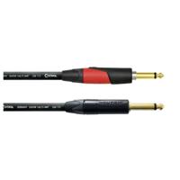 Cordial 11214 Jackplug Instrumenten Aansluitkabel [1x Jackplug male 6,3 mm (mono) - 1x Jackplug male 6,3 mm (mono)] 3 m Zwart