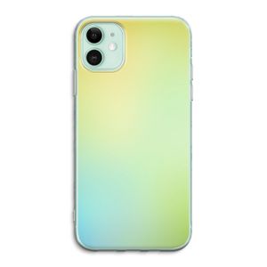 Minty mist pastel: iPhone 11 Transparant Hoesje